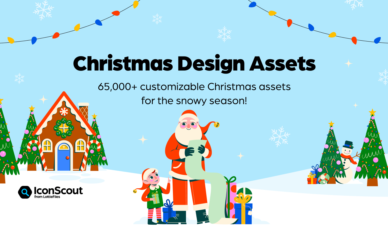 Jolly Christmas Lottie & Design Assets - 65,000 개가 넘는 크리스마스 일러스트레이션, 3D 및 로티 애니메이션 미디어 1