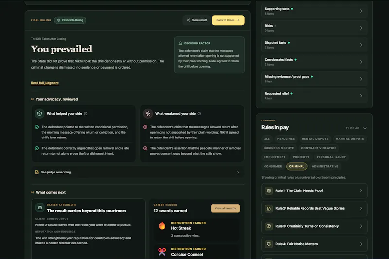 Legal Arena screenshot 6