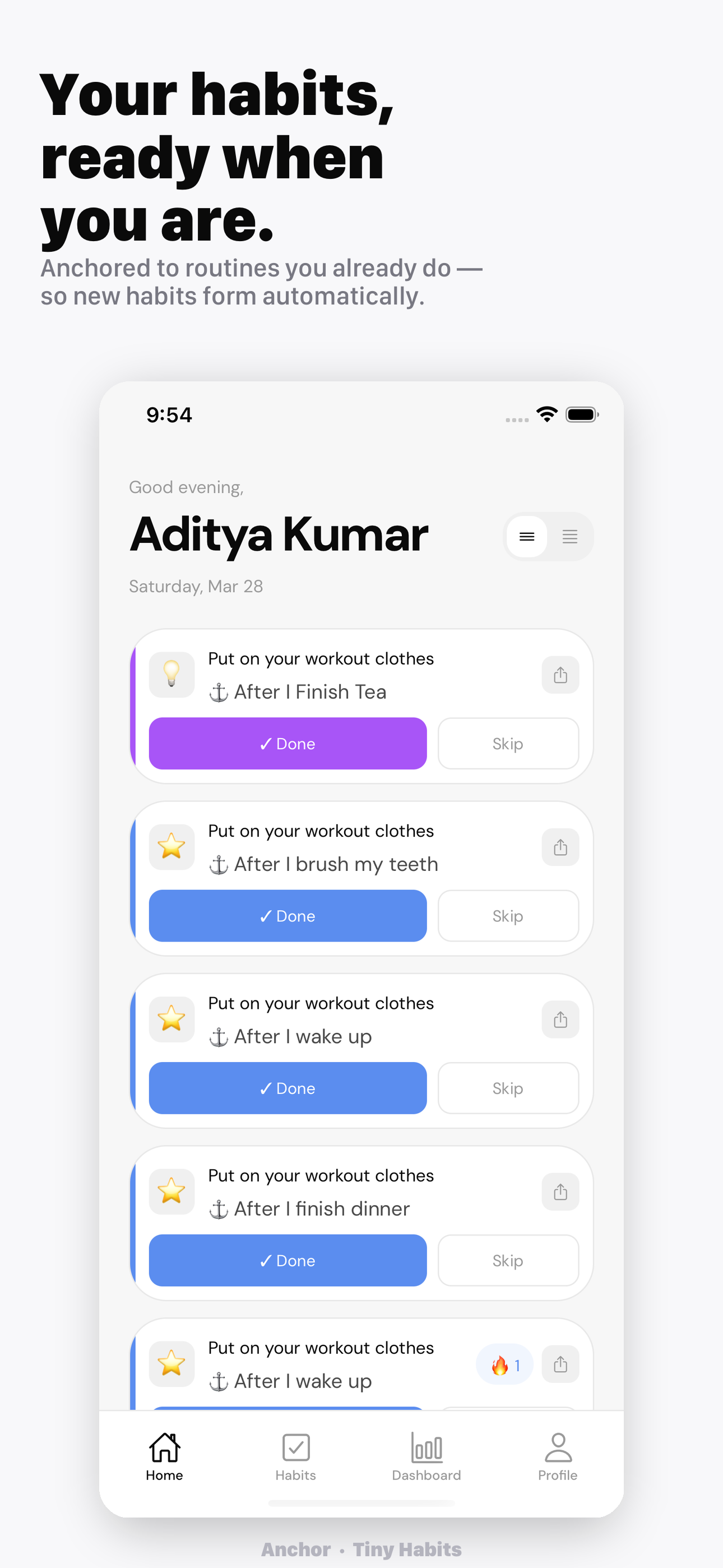 Anchor — Tiny Habits gallery image