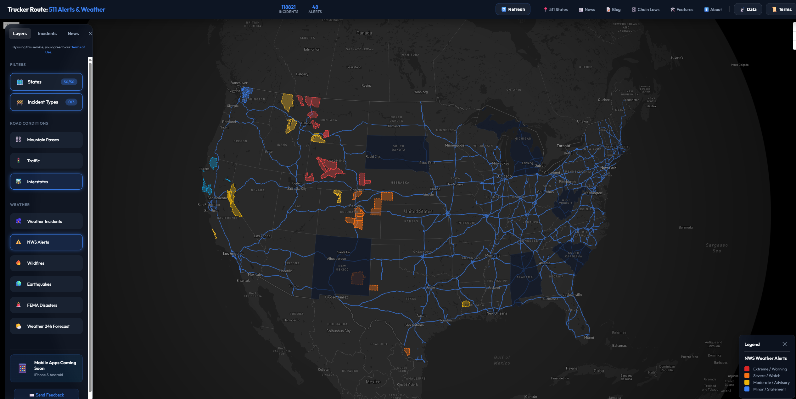 Trucker Route: 511 Alerts & Weather gallery image