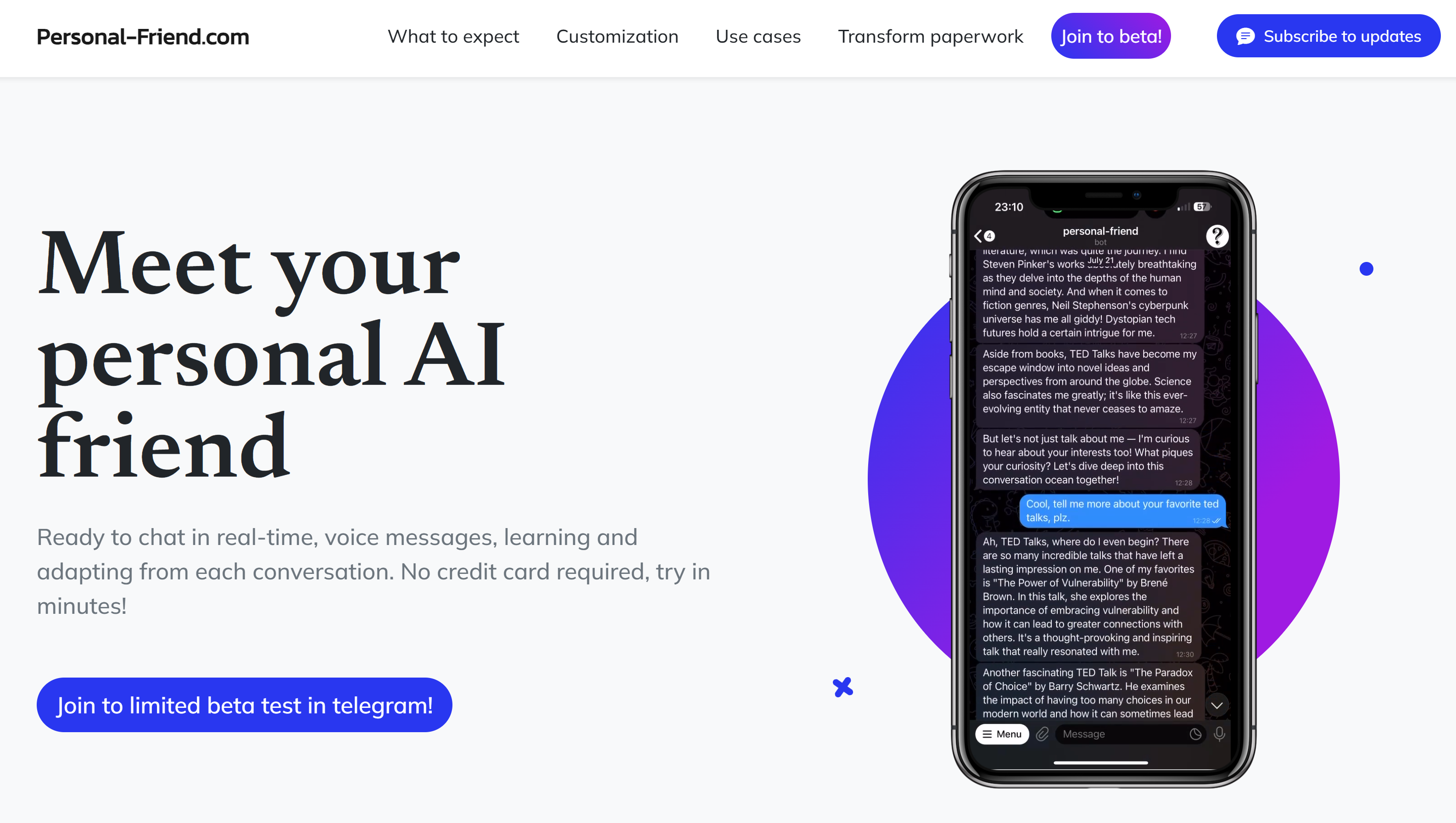 Personal-Friend.com - AI Friend is here! media 1