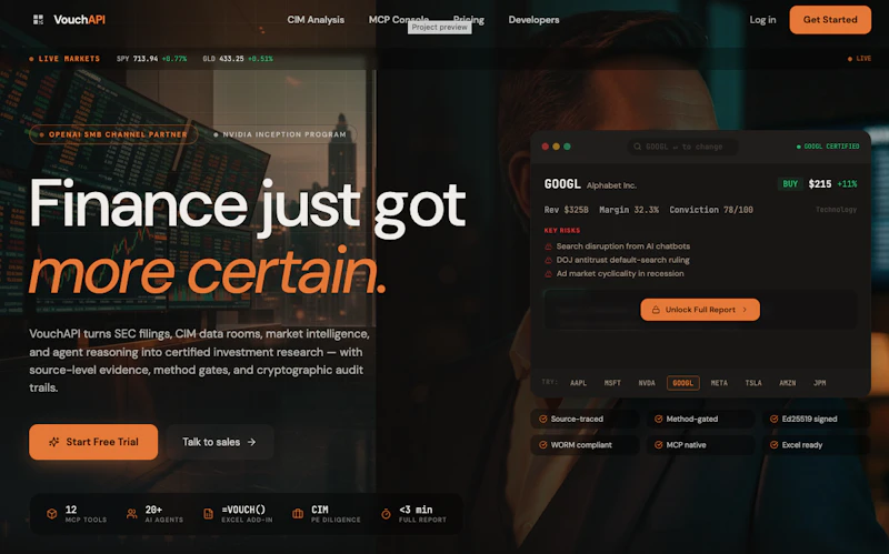Vouch API screenshot 1