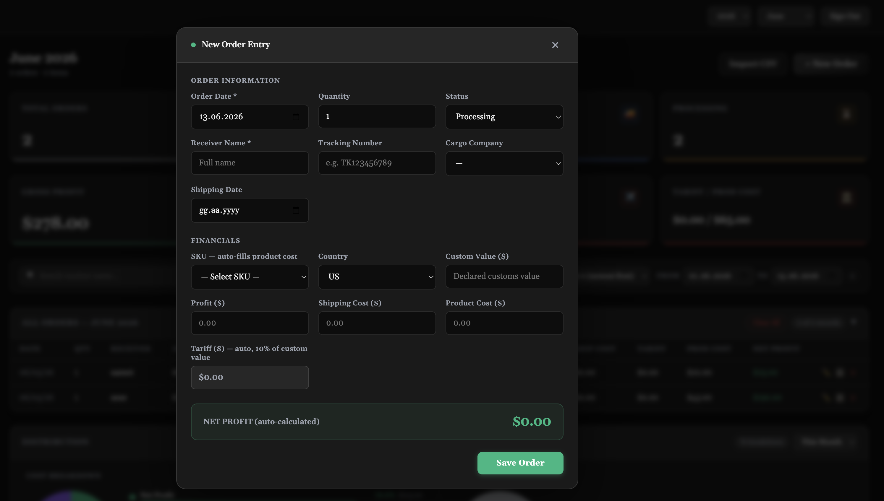 SellerScope — Order Management Dashboard gallery image