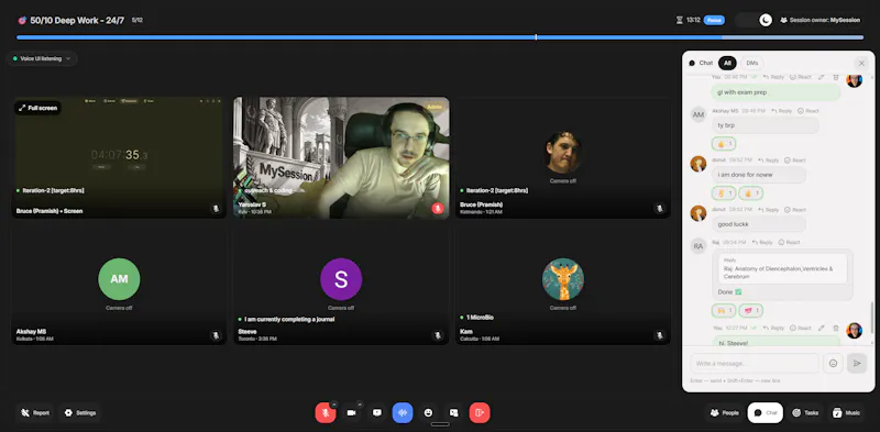 MySession screenshot 2