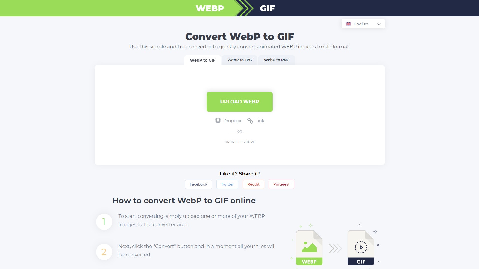 convert webp to jpg or gif