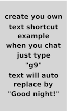 Text Shortcut - Speed chat by acronyms gallery image