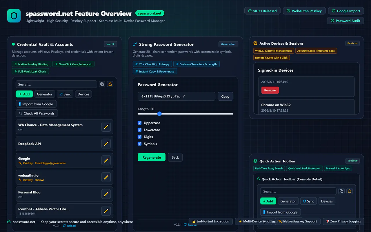 Spassword - password manager gallery image