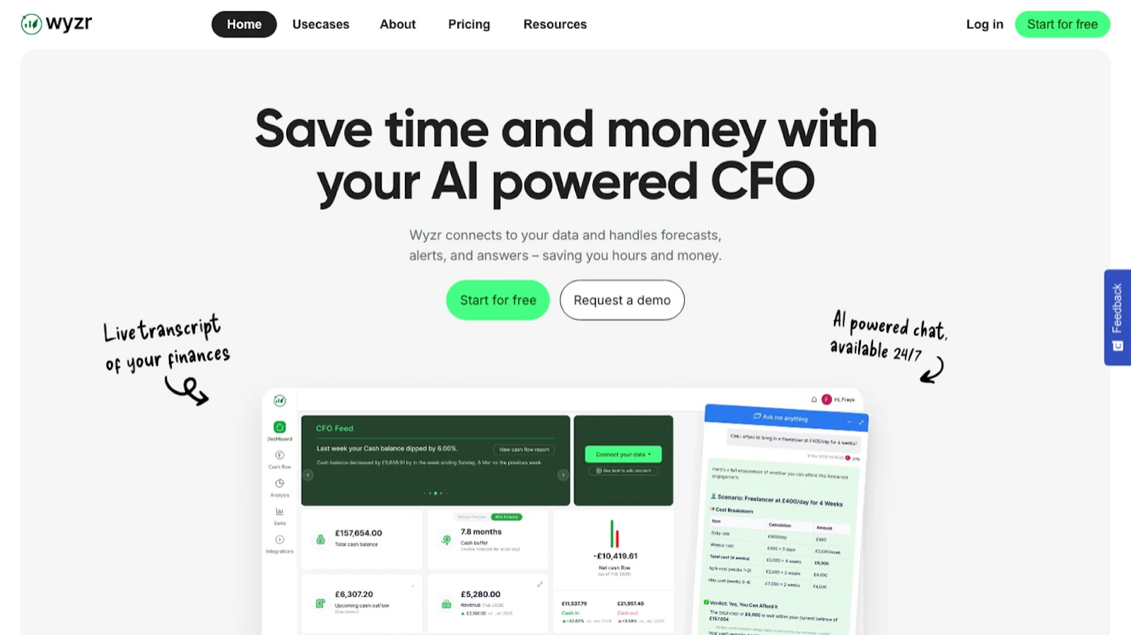Wyzr – AI CFO for small businesses screenshot 2