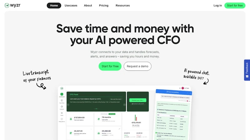 Wyzr – AI CFO for small businesses screenshot 2