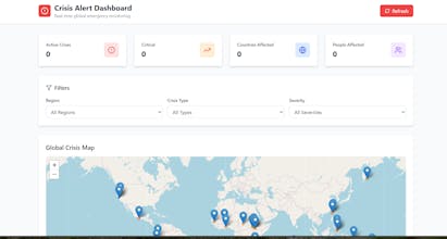 Crisis Alert Dashboard gallery image