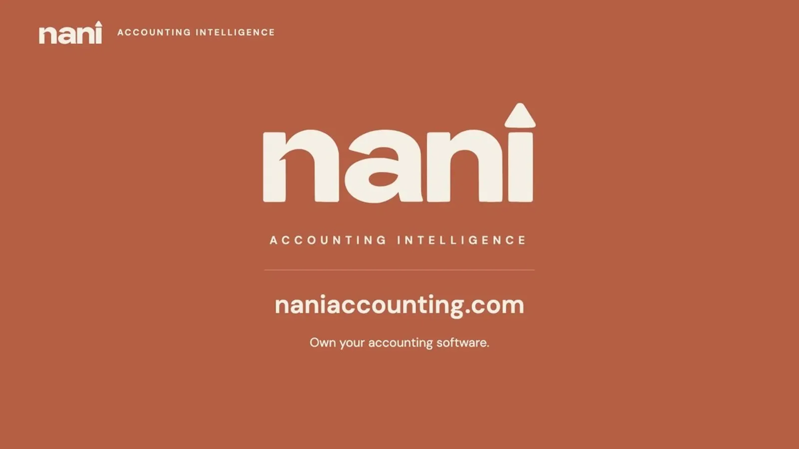 Nani Accounting screenshot 1 (video preview)