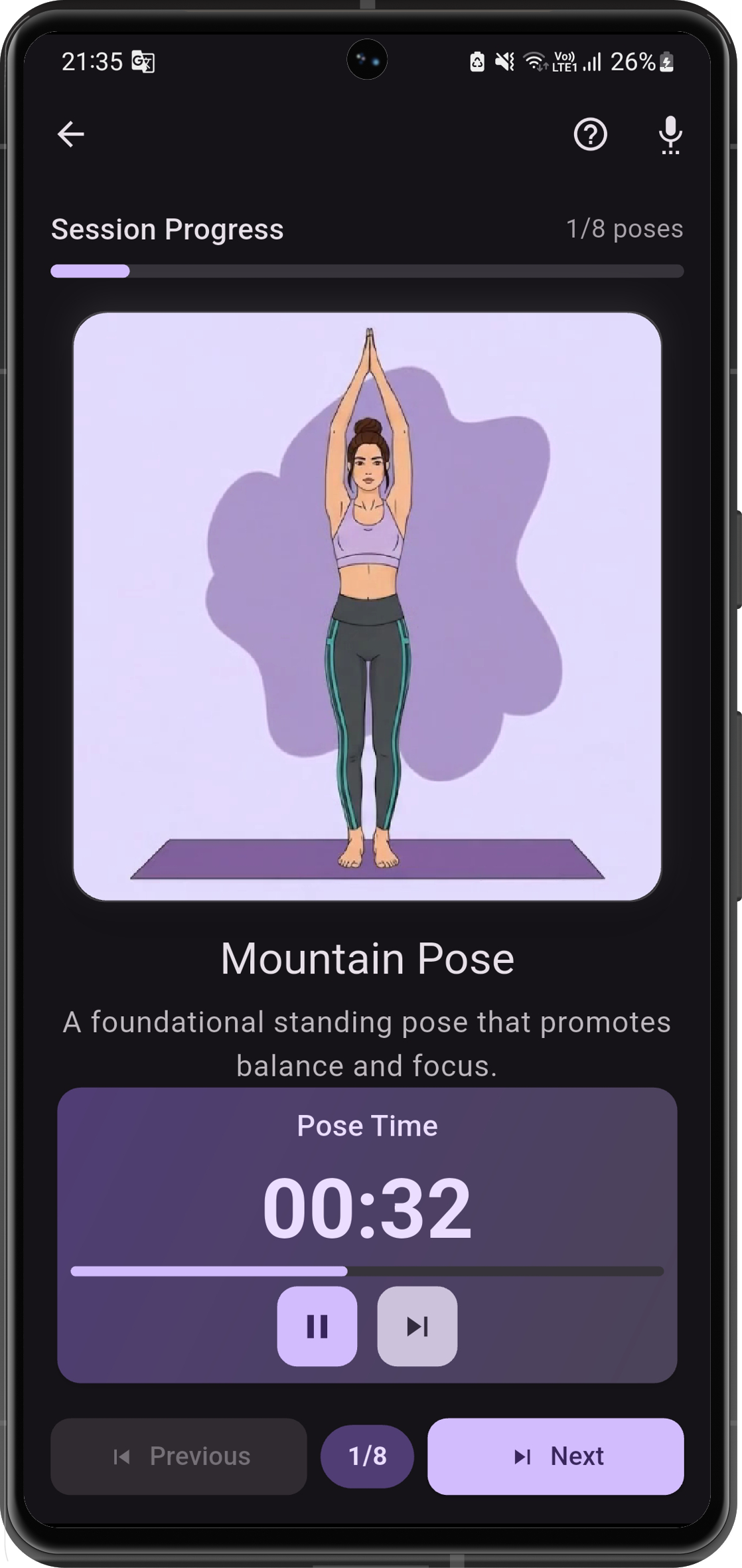 Yoga - Pose e guida vocale - La tua sfida personale di yoga di 30 giorni con istruzioni vocali media 2