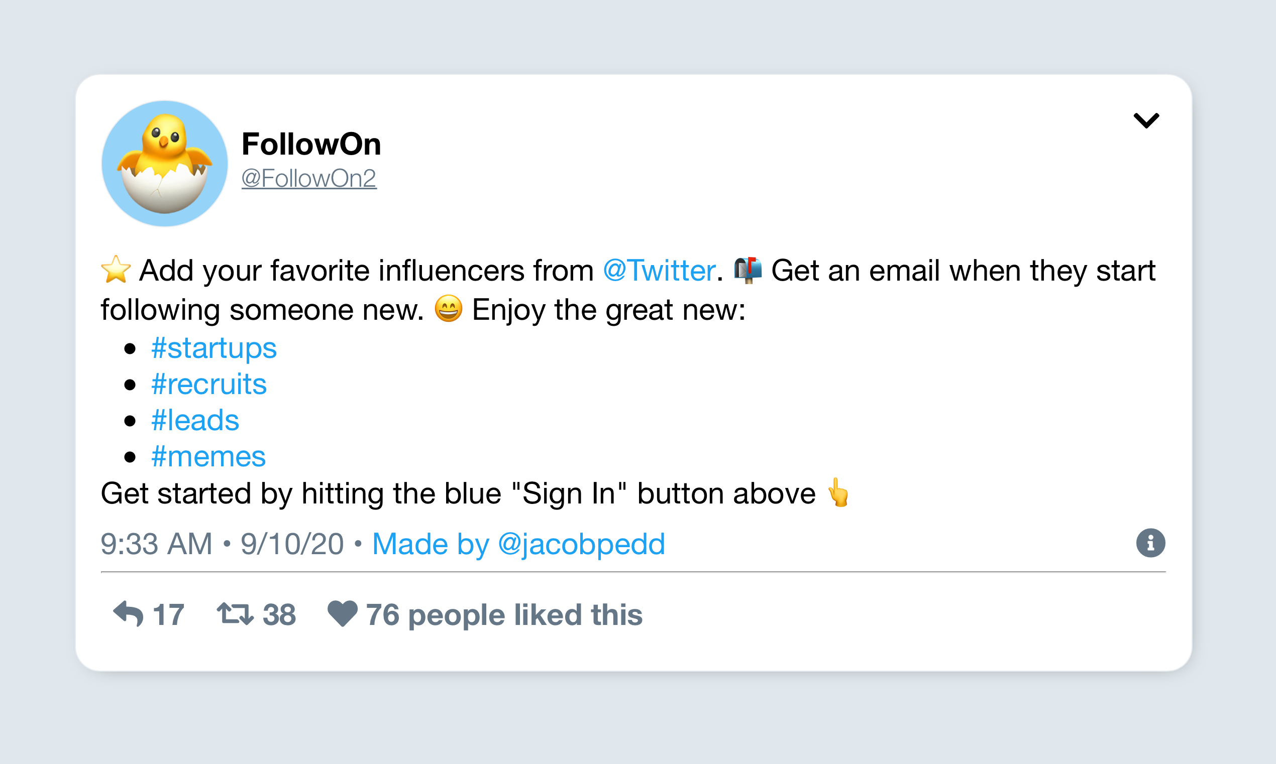 FollowOn gallery image