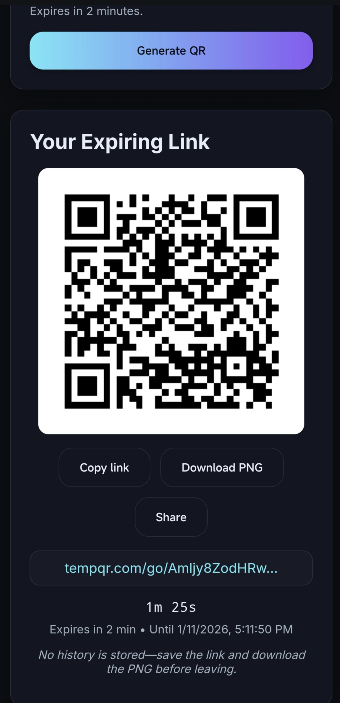 TempQR gallery image