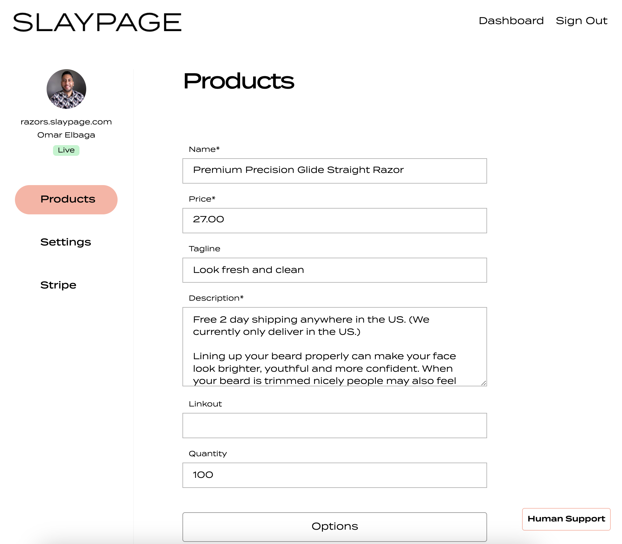 Slaypage - 온라인으로 제품을 판매하는 무료 전자 상거래 플랫폼 미디어 8