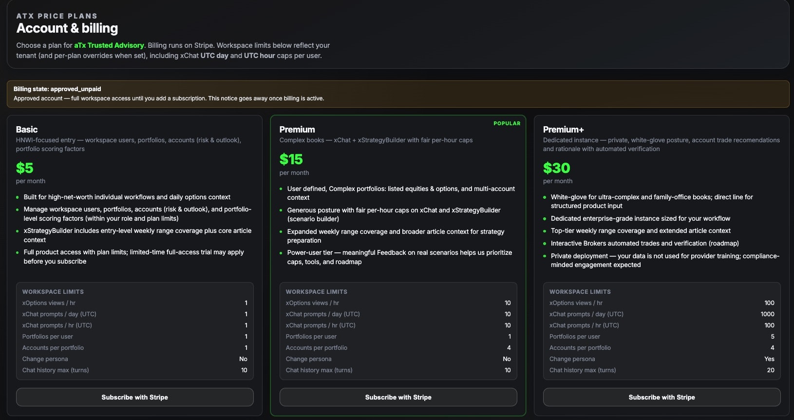 xFinance – xAI Options OS for HNWI gallery image