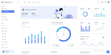 Tailwindadmin gallery image