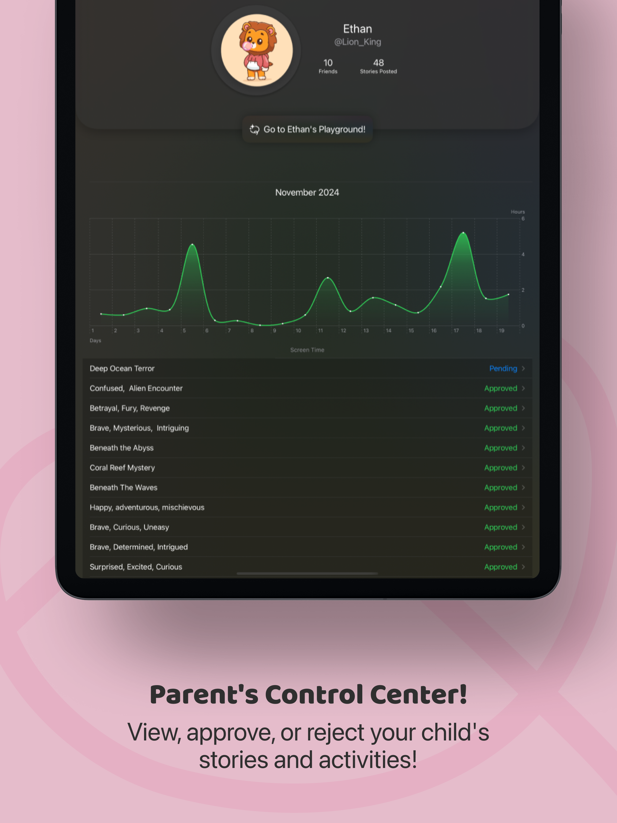 Imagine Tales - Social and AI Playground for children with parental controls media 3