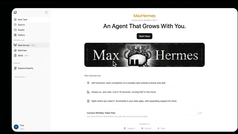 MaxHermes by Minimax screenshot 1 (video preview)