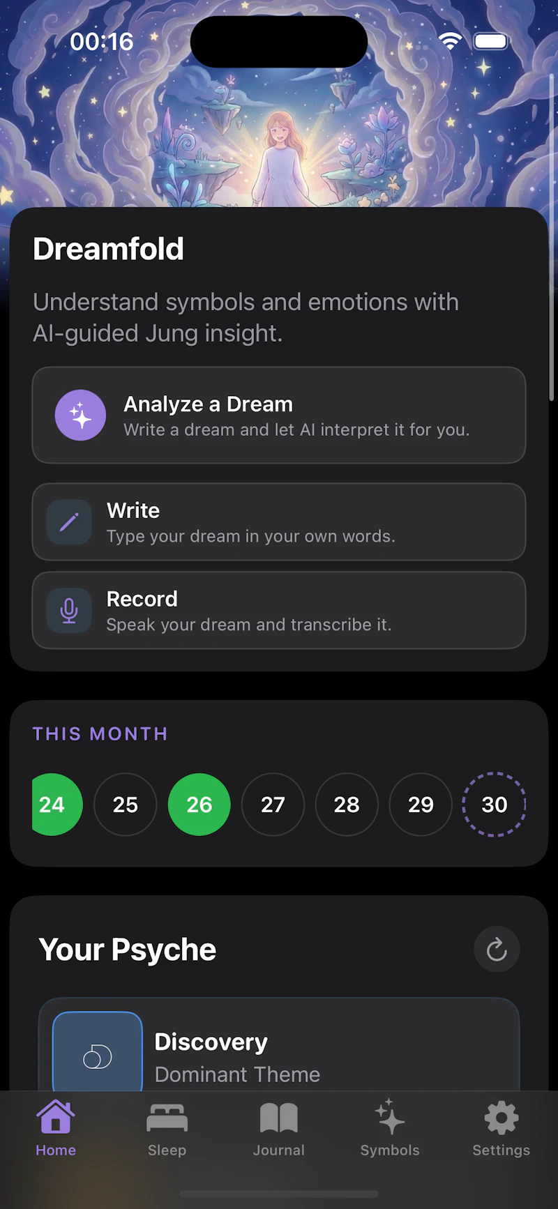 Dreamfold AI: Dream Journal screenshot 2