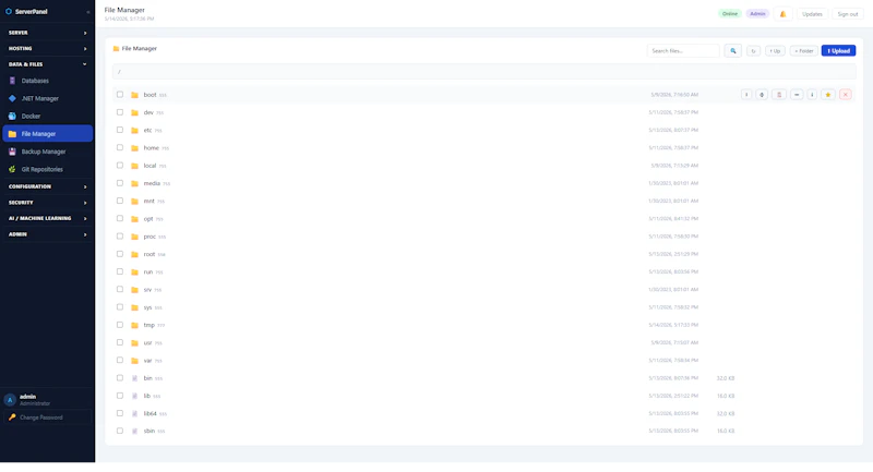Nettpanel — Linux Server Management screenshot 4