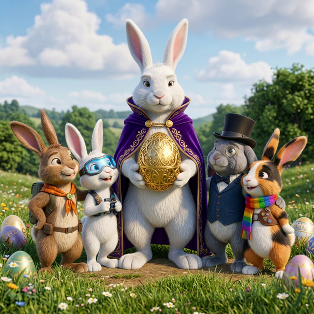 Easter Bunny Tracker - Product Hunt launch logo and brand identity