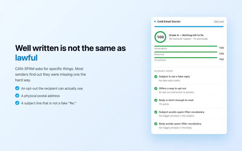 Cold Email Doctor screenshot 2