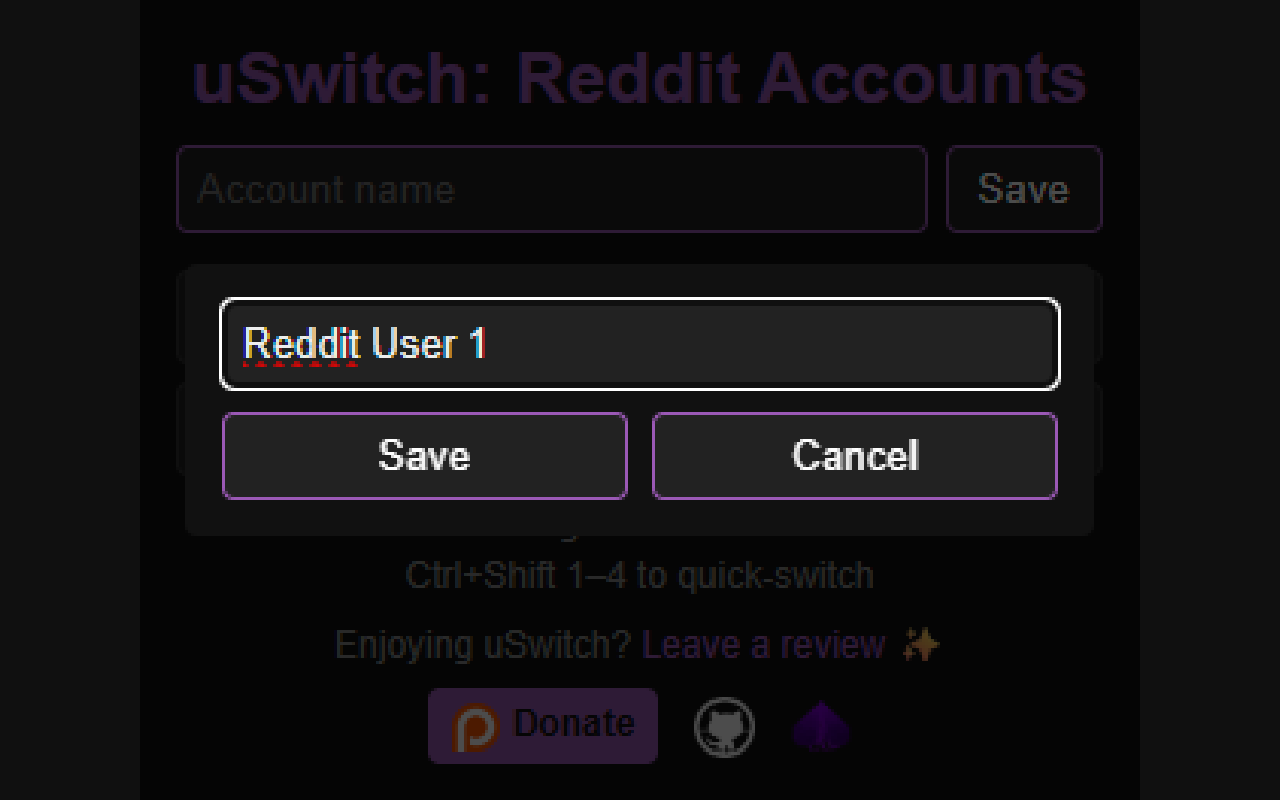 uSwitch: Reddit Accounts - Screenshot 3 preview
