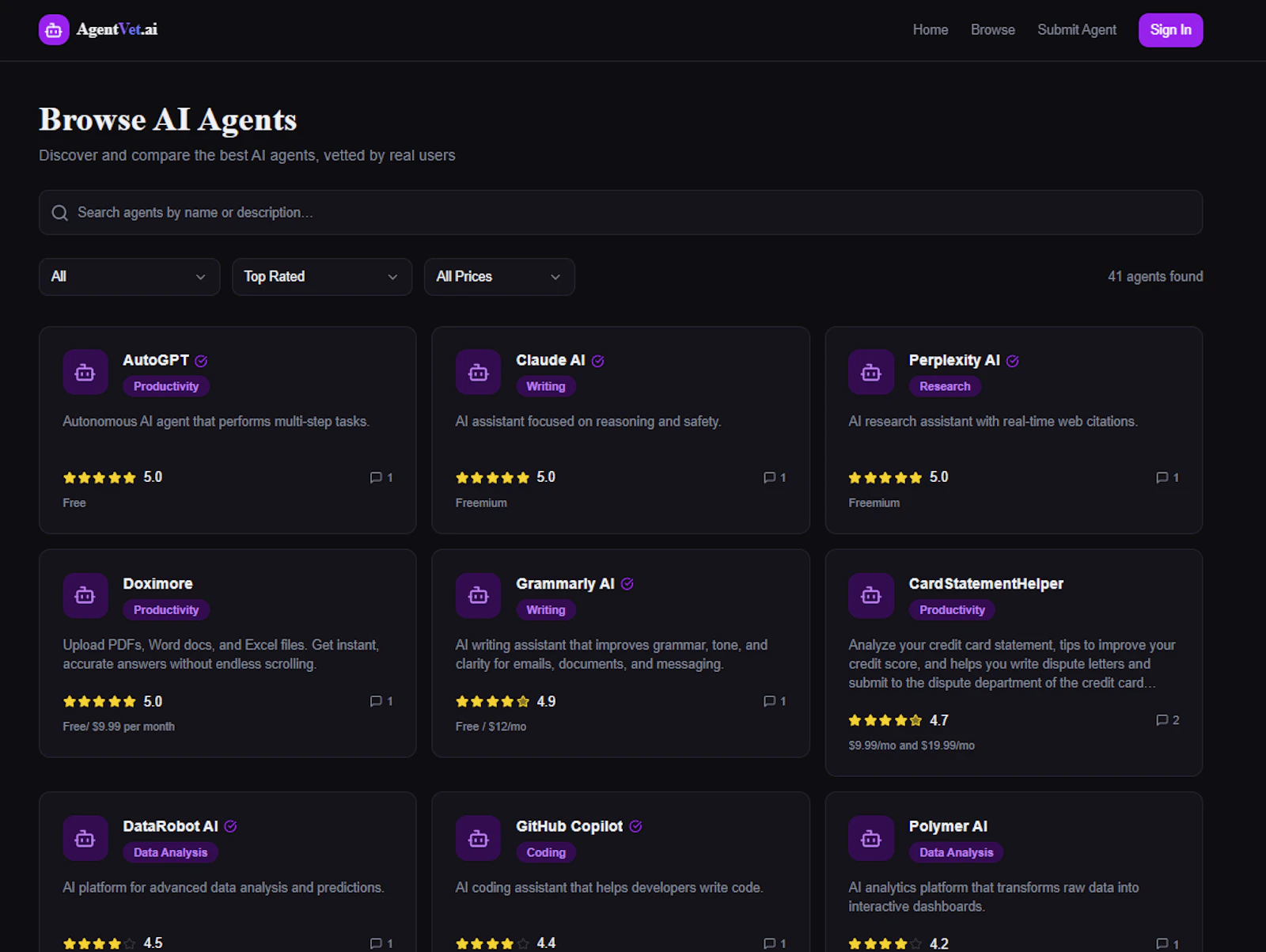 AgentVet.ai screenshot 2