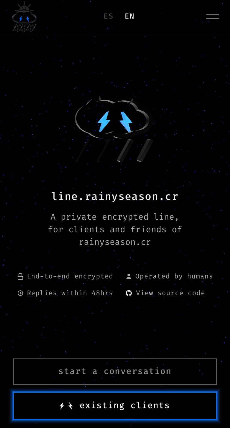 A private line to rainyseason.cr gallery image