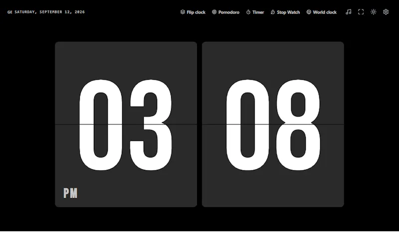 Digital Clock Online screenshot 3
