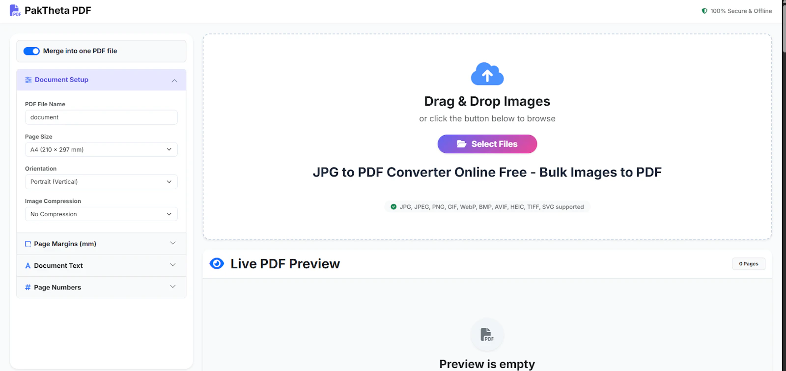 JPG to PDF Converter Online Free screenshot 1