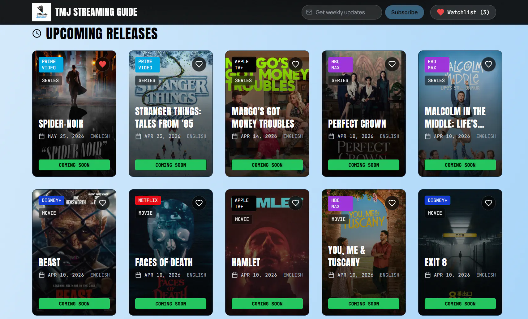Upcoming OTT and Theatrical Releases gallery image