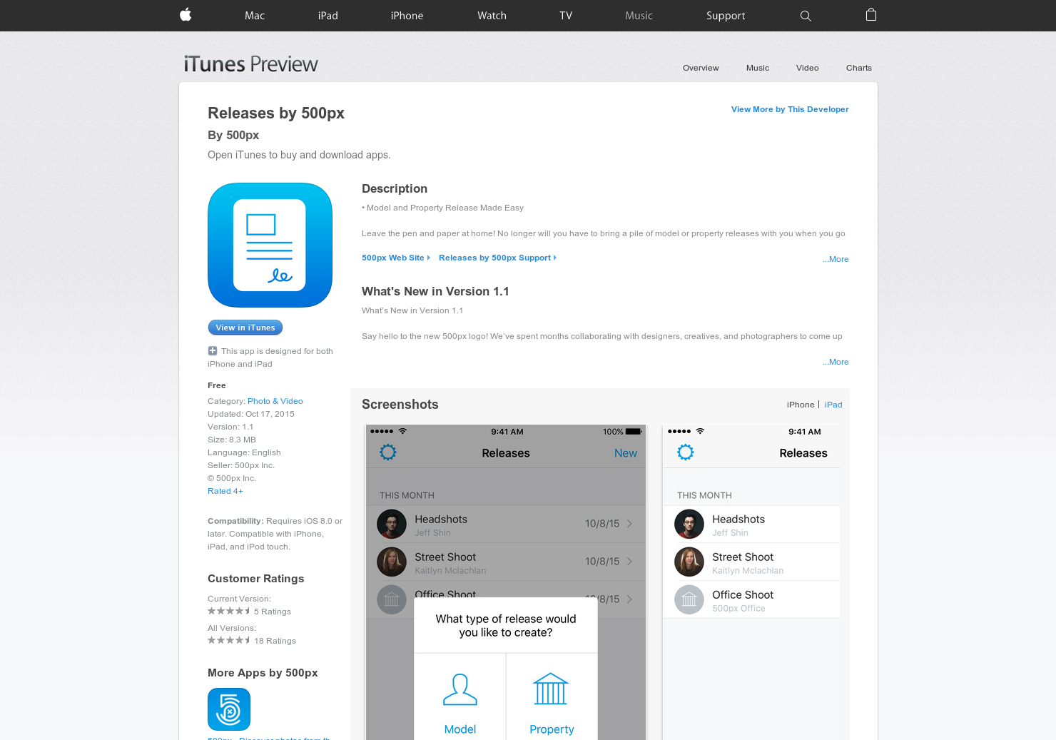 Releases by 500px gallery image