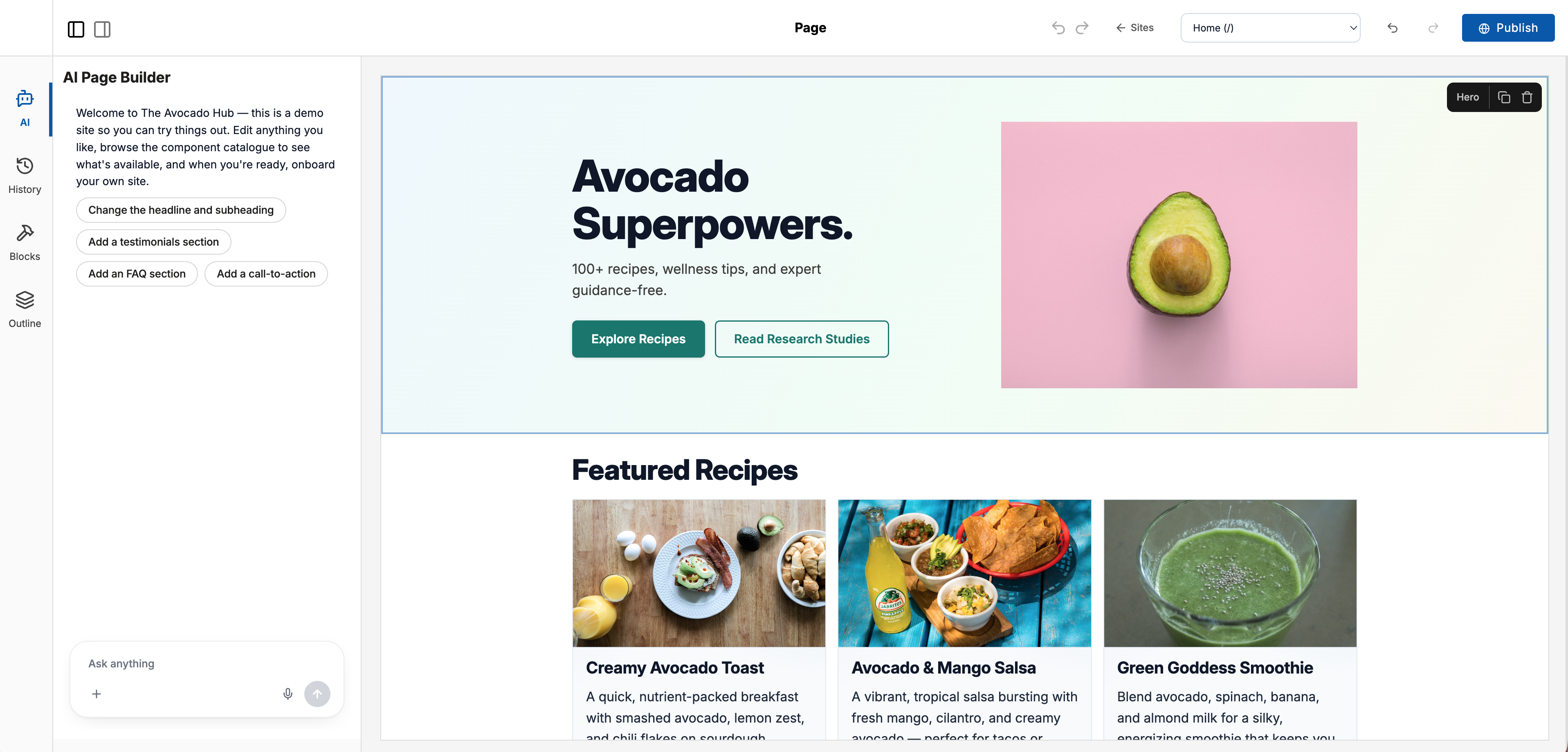 Avocado Studio AI - Site Content Ops gallery image