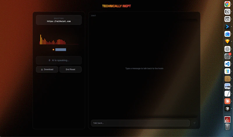 TechRoastLive screenshot 1