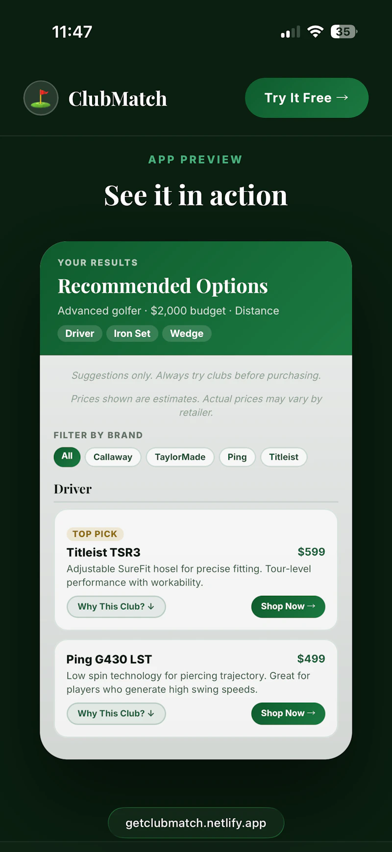 ClubMatch screenshot 2