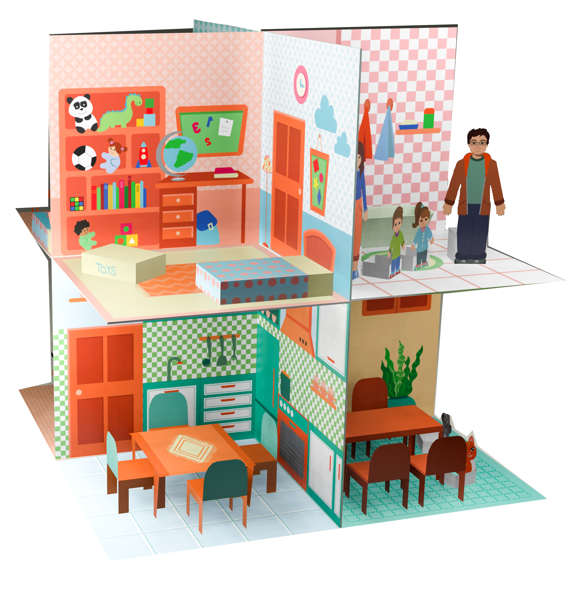 3D Pop-up Fun Dollhouse Book gallery image