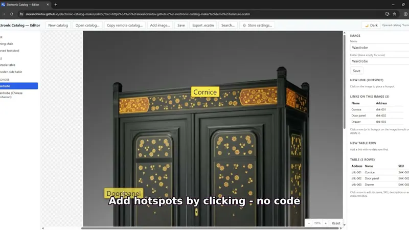 Electronic Catalog Maker screenshot 1 (video preview)