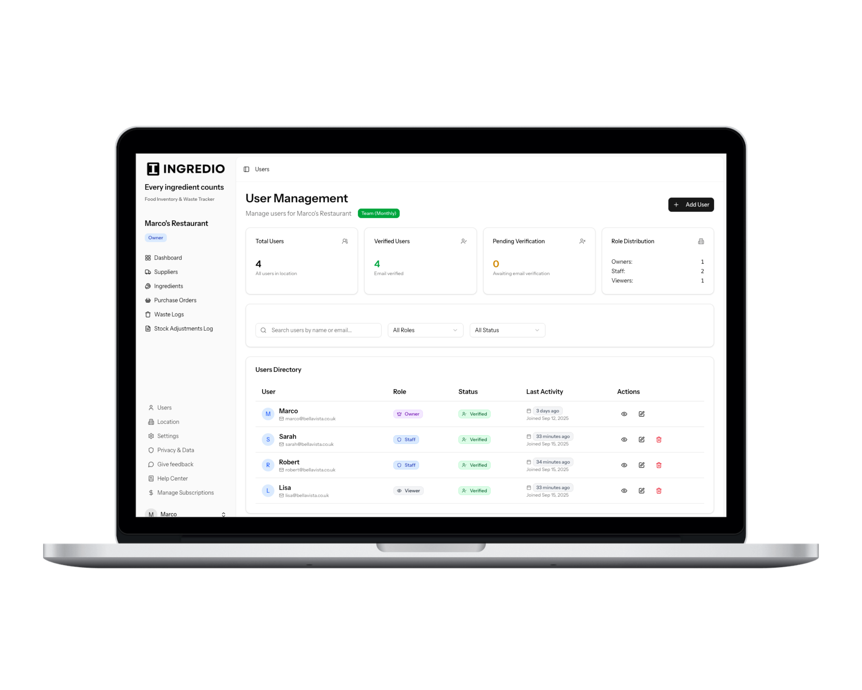 Ingredio: Food Inventory & Waste Tracker gallery image