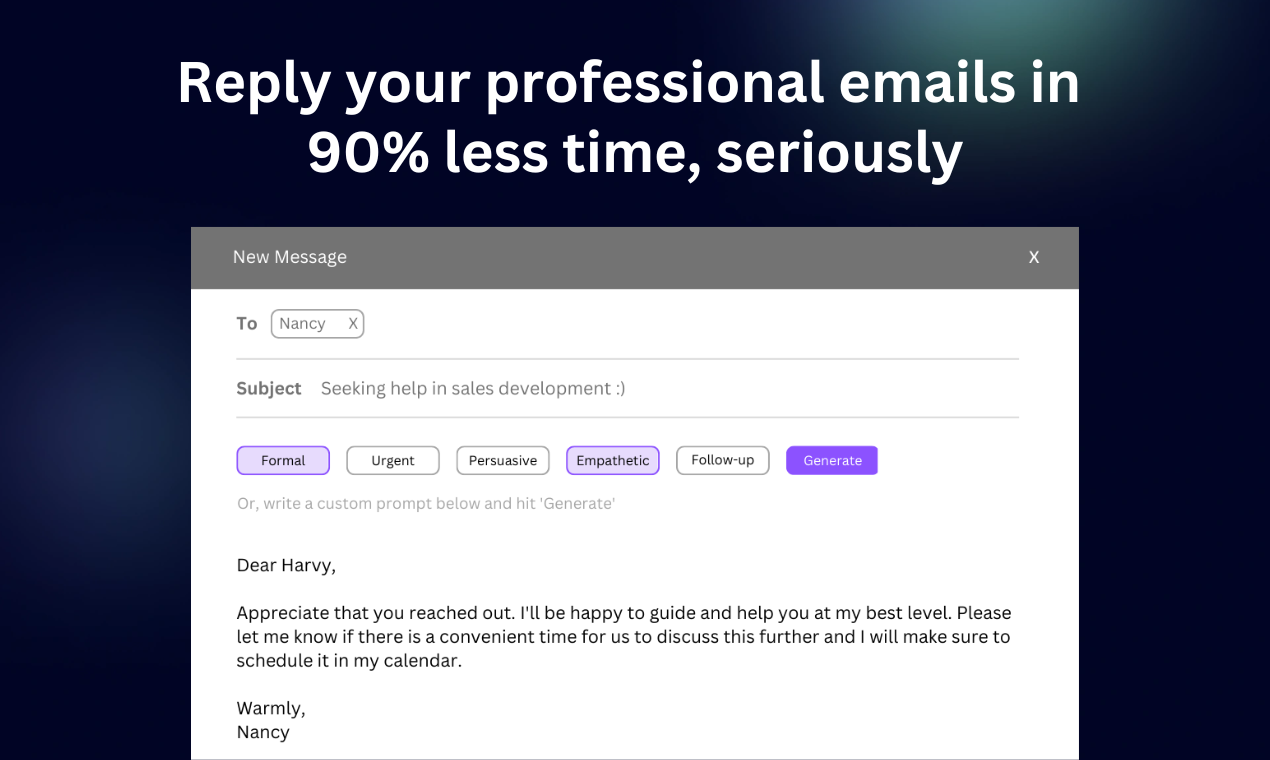 HarvyAI - Professional Email Assistant gallery image