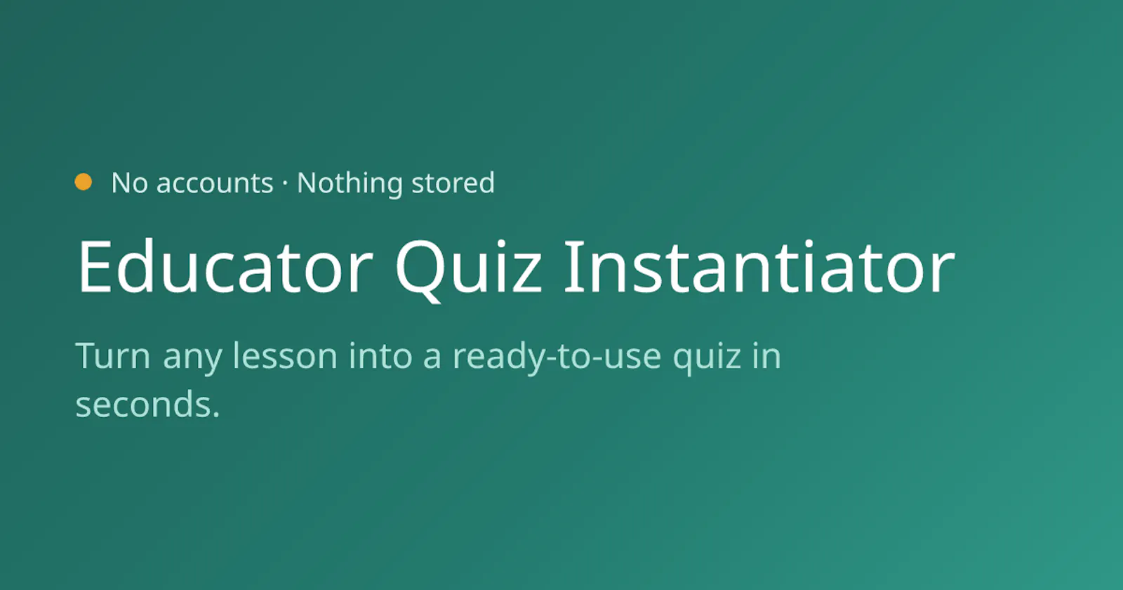 Educator Quiz Instantiator screenshot 2
