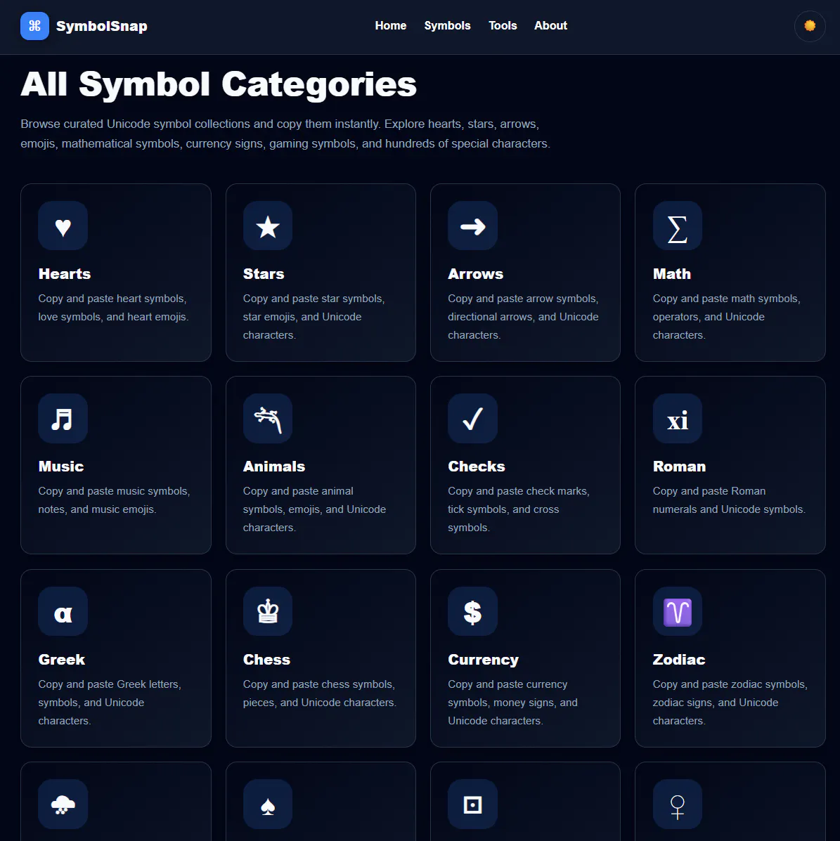 SymbolSnap screenshot