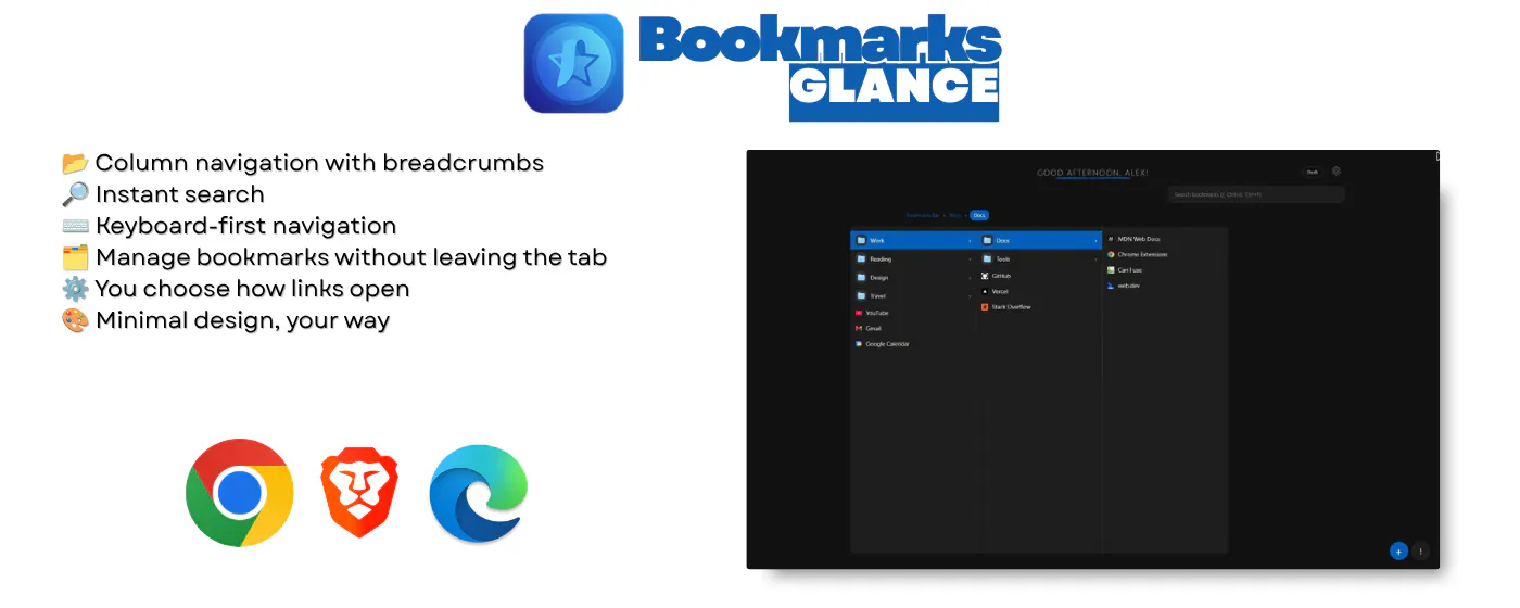 Bookmarks Glance gallery image