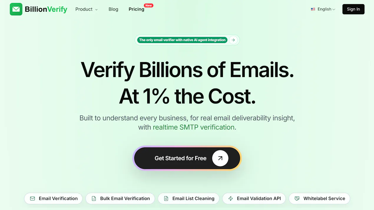BillionVerify product