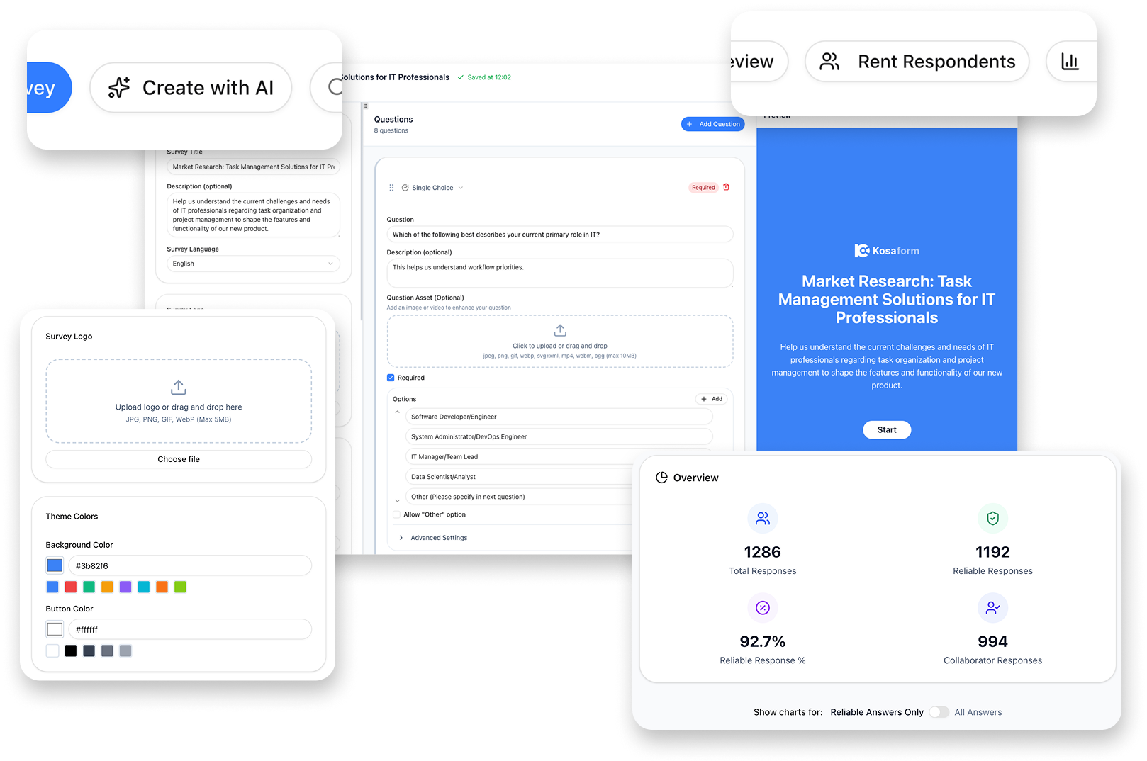 KOSAFORM - Screenshot 2 showing product features and functionality