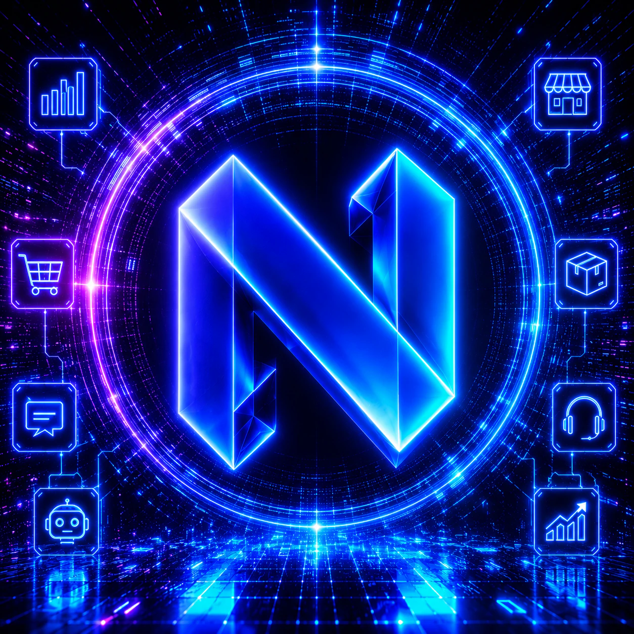 NEXORA AI Commerce OS logo