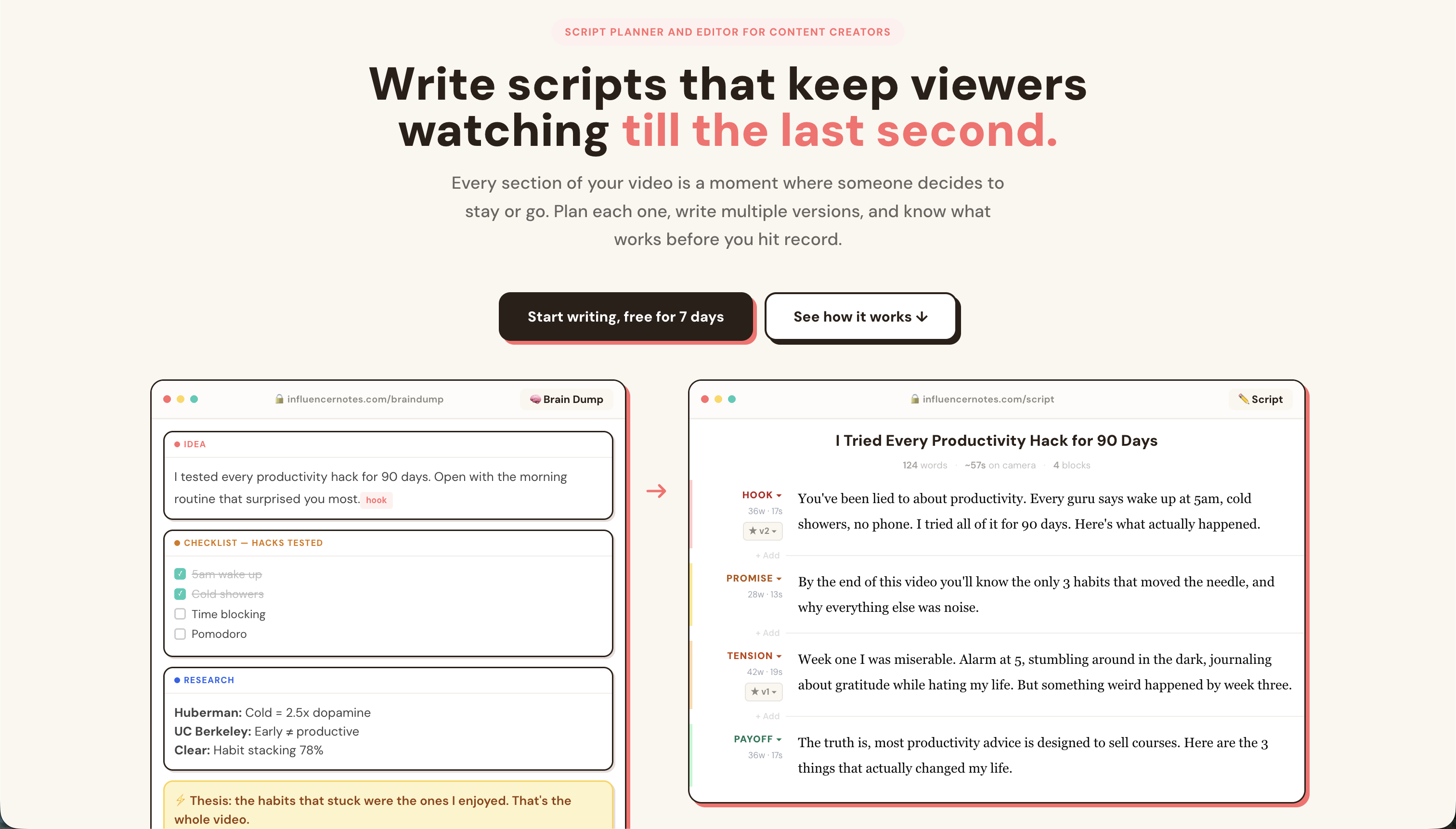 Influencer Notes gallery image