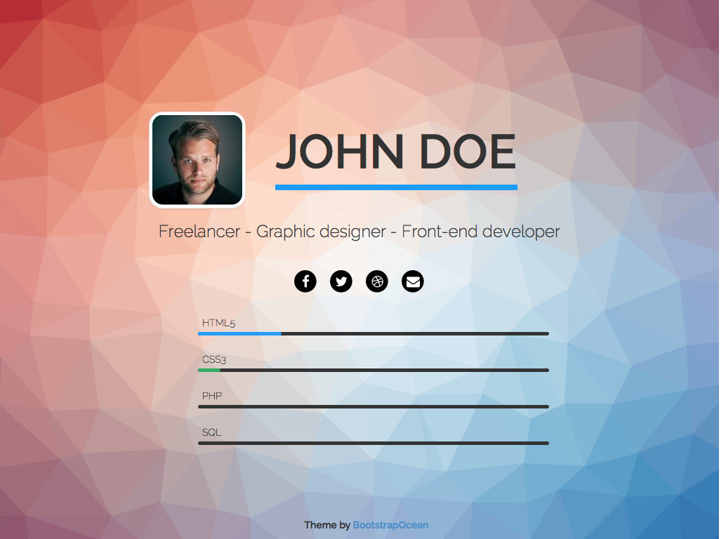 Bootstrap Ocean gallery image