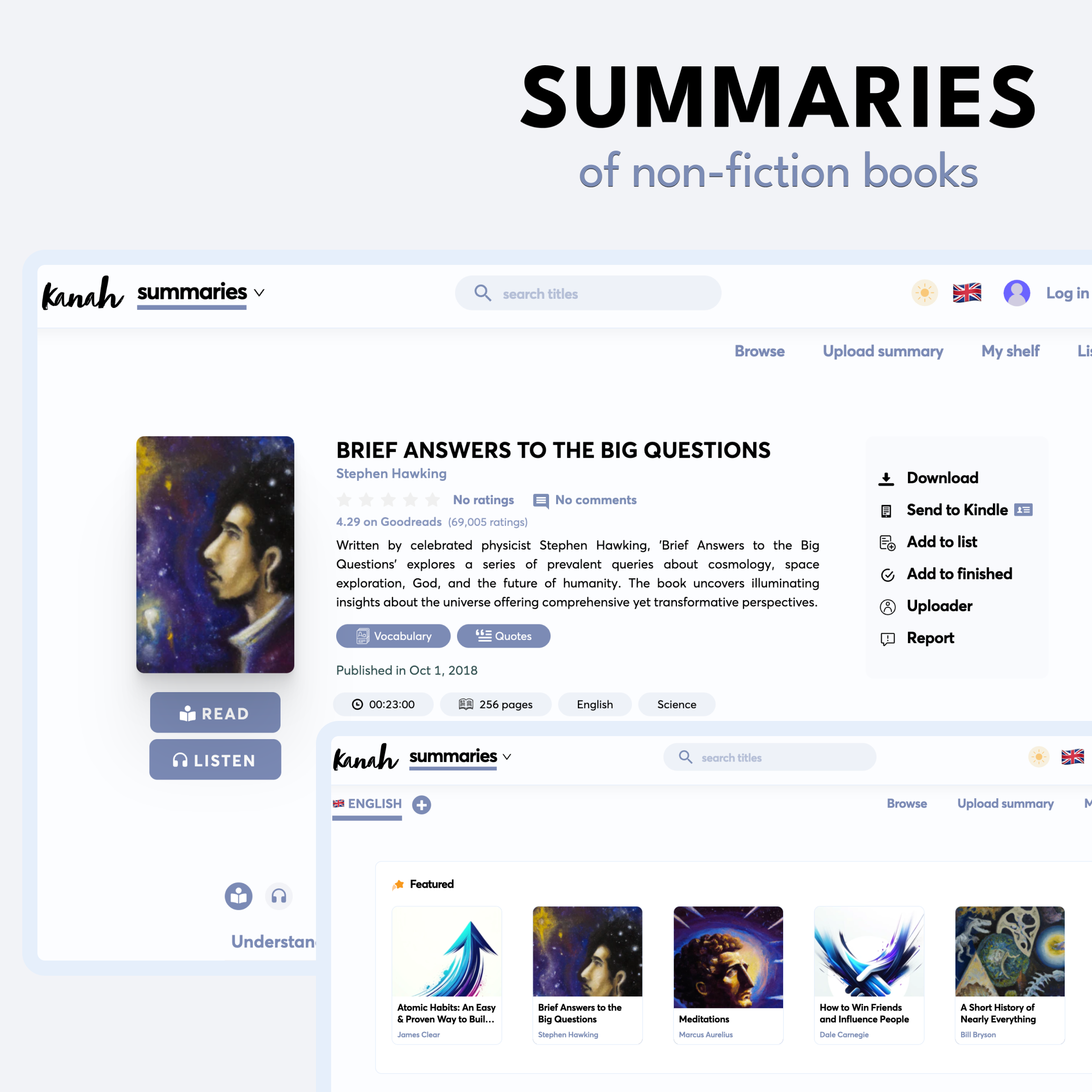 kanah.app - Электронные книги, аудиокниги, рассказы и резюме медиа 5